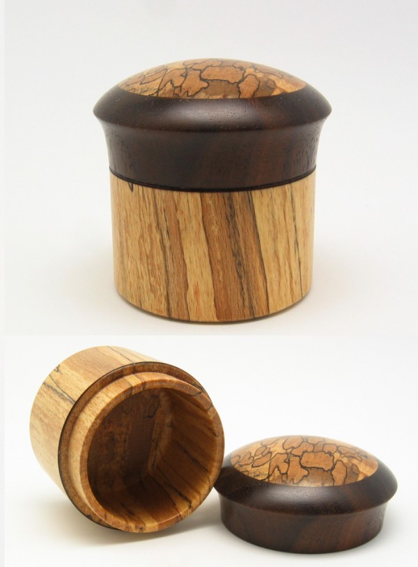 Spalted beech/East Indian rosewood box..