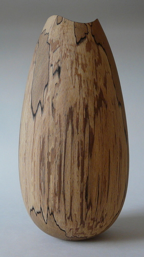 Spalted beech vase form