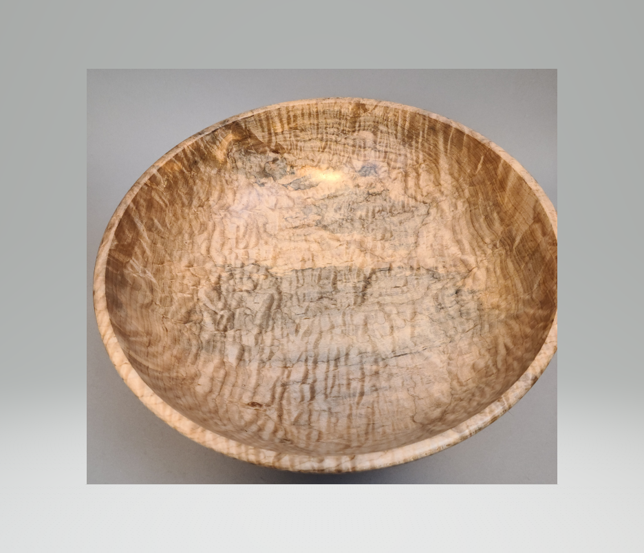 Spalted Curly Maple Bowl