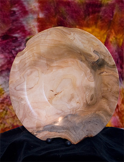 Spalted Maple Burl Natural Edge bowl