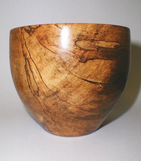Spalted Persimmon Vessel side 1