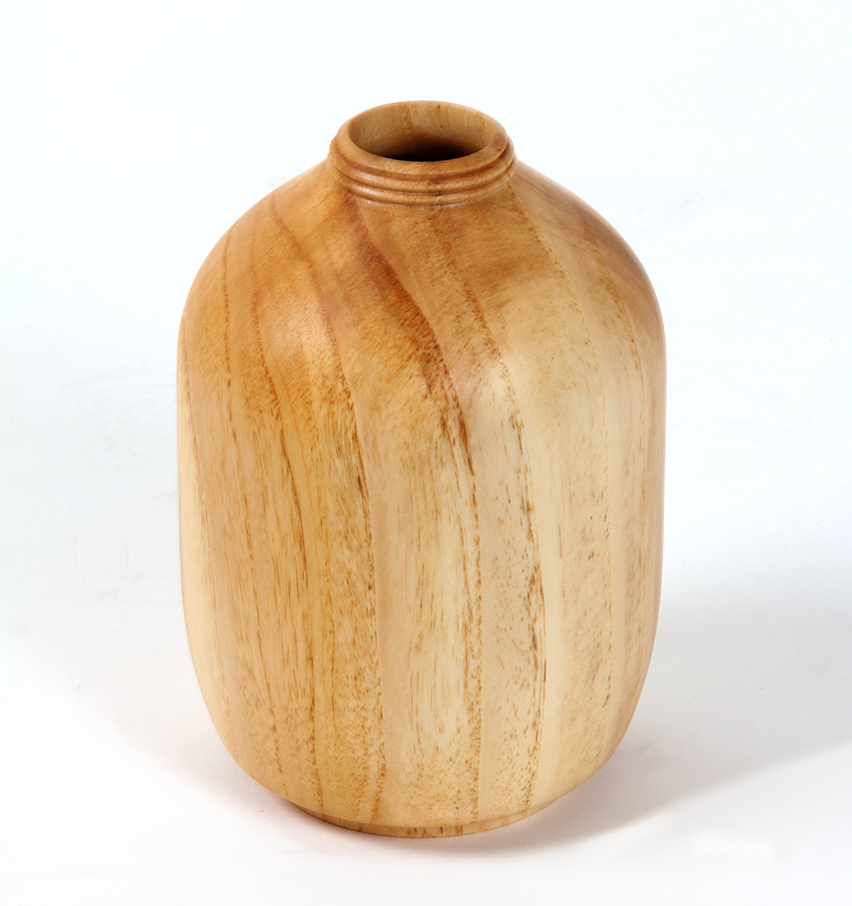 Vase. Ash wood from salvaged street tree