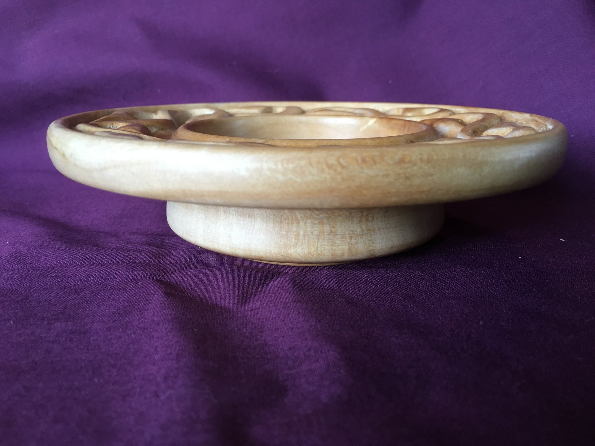 vined bowl, side view