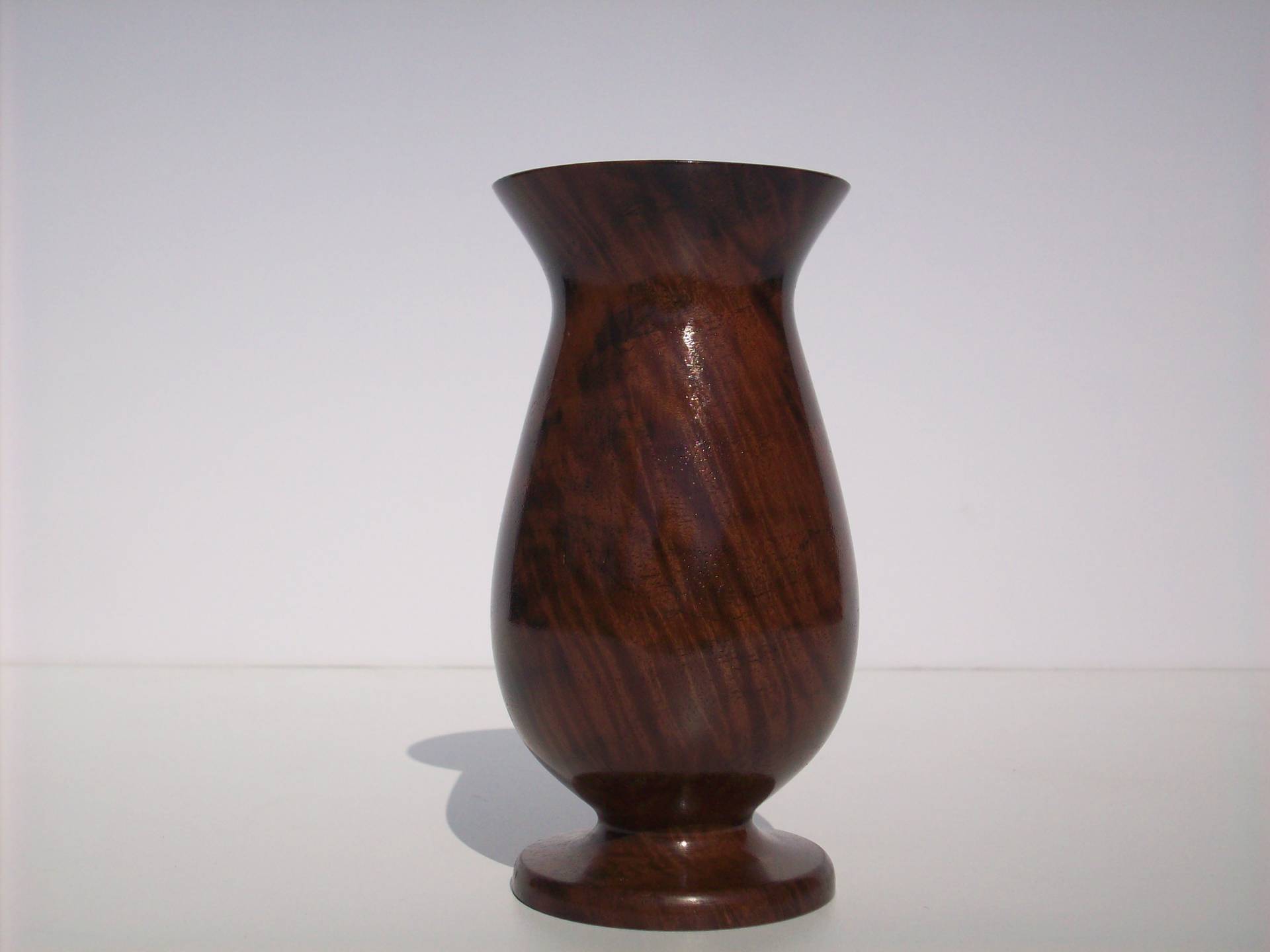 walnut vase