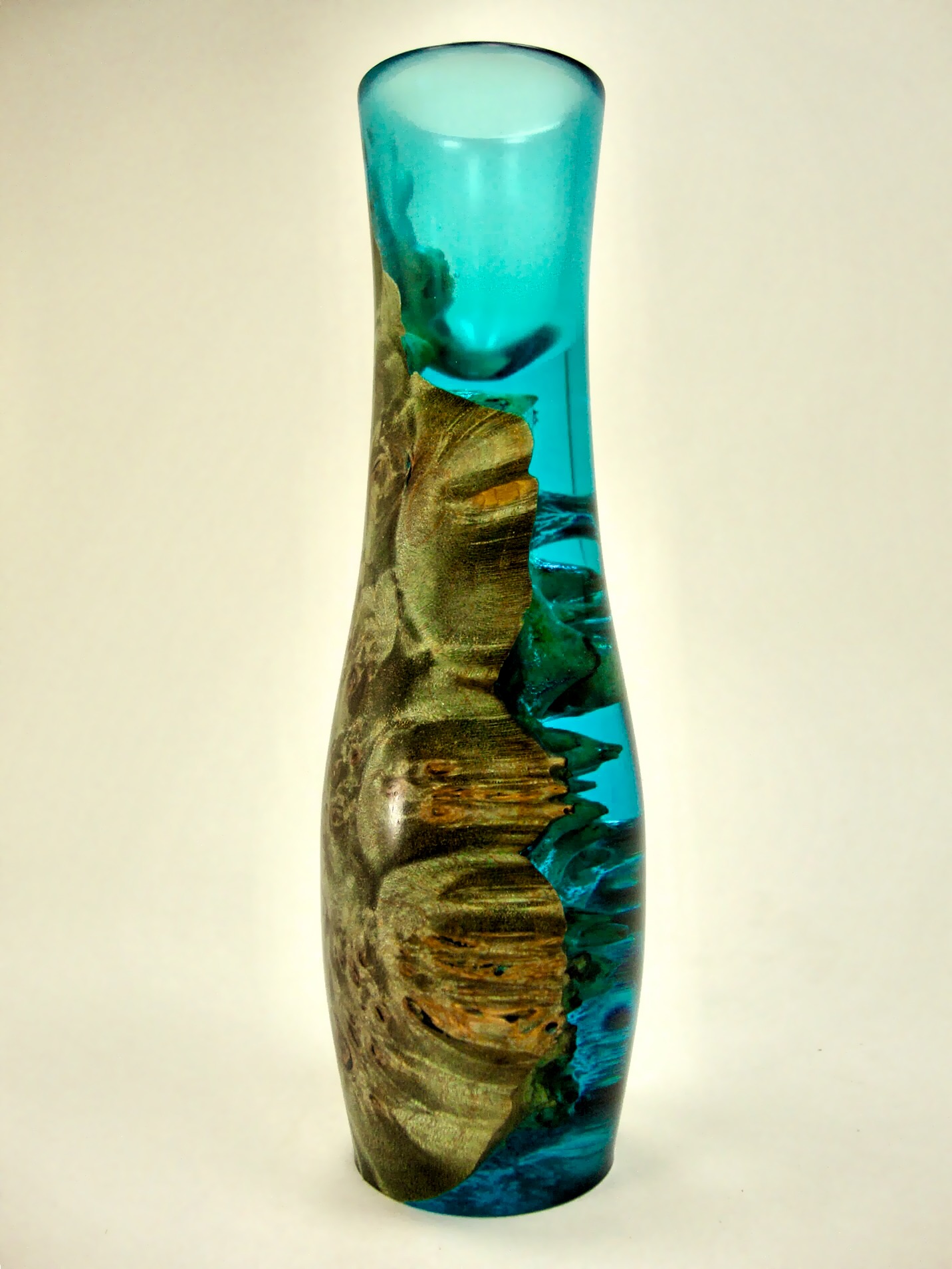 Wood/Resin Bud Vase