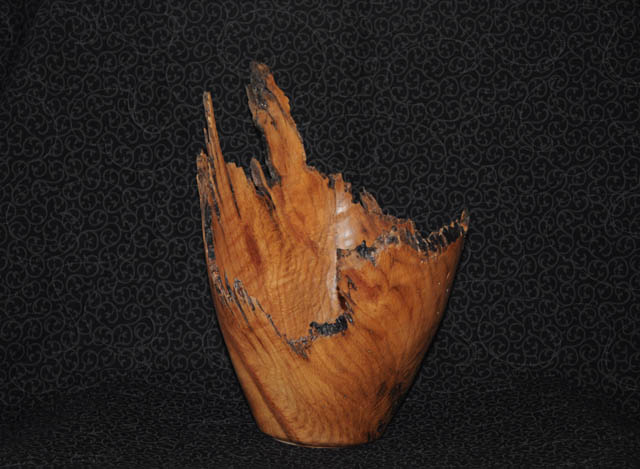 Wormy Red Oak Vase