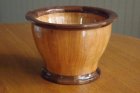 Staved bowl with walnut trim.JPG