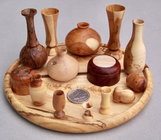 Miniature turnings on miniature tray.jpg