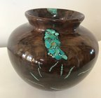 # 97 7 X8 Walnut & Turquoise Vase.jpg