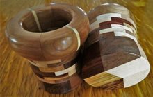 Segmented pencil holders from pen blank scraps.JPG
