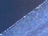 Scraper - 200 X - 45 micron diamond hone - burr.jpg Scraper - 200 X - 45 micron diamond hone - burr.jpg