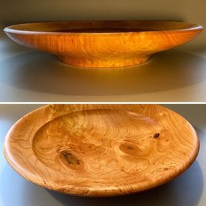 Shallow rimmed cherry bowl