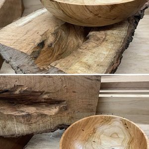 Green wood turning