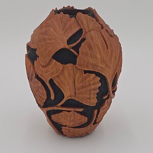 Cherry with ginko leaves