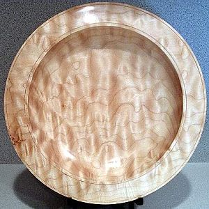 Quilted maple platter