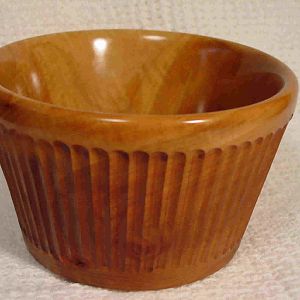 Fluted Ash bowl