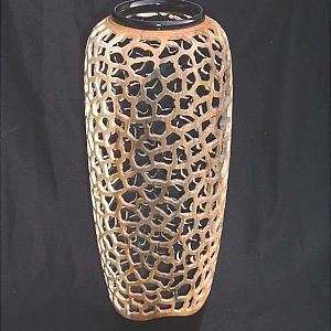 Pierced Bradford Pear vase