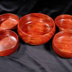 Bubinga Bowl Set