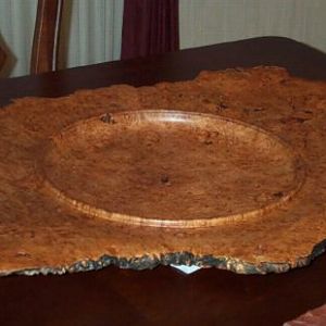 Big Leaf Maple Burl Platter