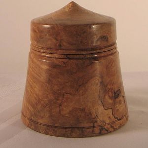 Turned Box from Oregon Maple Burl for Contest