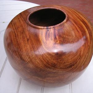 Bibis#3 Copaiba vase 8x7"