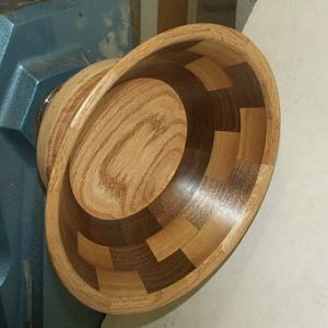 Inside segmented fruit bowl