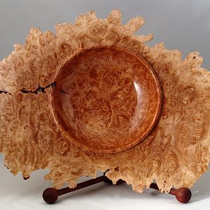 Maple Burl Natural Edge Bowl