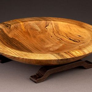 Wenge foot bowl