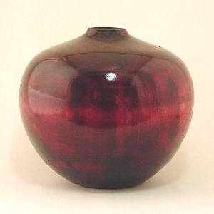 Red Dyed Poplar Pot 5104