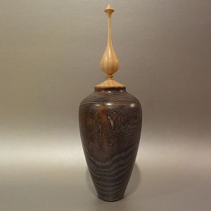 Hollow Form with Finial