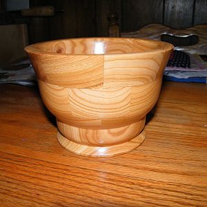 Segmented Apricot bowl