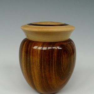 Lignum vitae and boxwood box