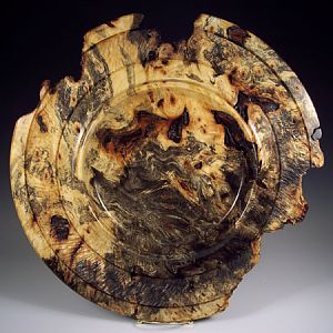 Buckeye Burl Platter