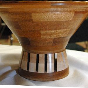 Mahogany and Maple Bowl