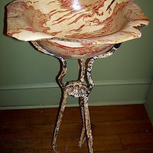 Bowl on W.I. Stand