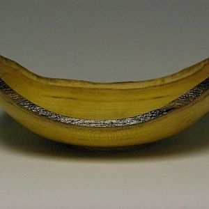 Yellow mulberry Natural Edge - birthday bowl