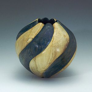 Spiraled Maple Hollow Form