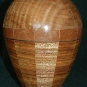 Canary Wood and Maple Urn