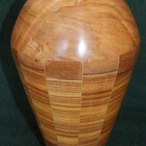 Maple and Canary Wood Urn