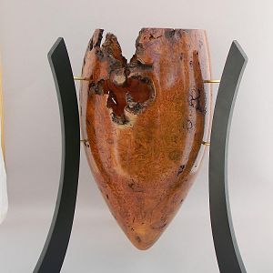 Cherry burl vase