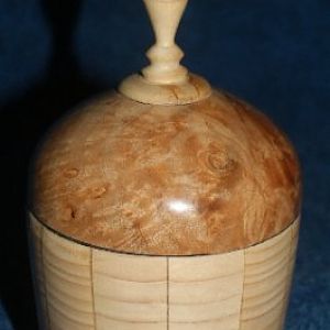 Maple Burl and White Pine  Box