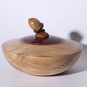 lidded box whit natural knob