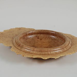 Natural Edge Maple Burl Bowl