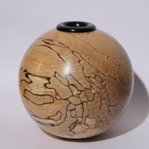 spalted beech hollow form