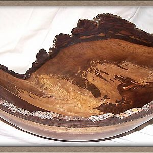 Natural Edge Walnut Bowl