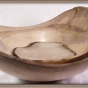 Natural Edge Maple Bowl Set