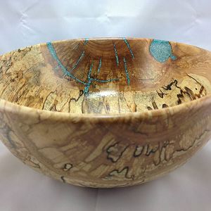 Spalted Yellow Birch Bowl