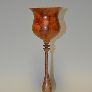 Fruits & Nuts - Apple/walnut tall goblet