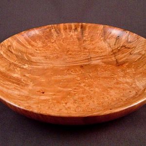 Big Leaf Maple Burl Bowl Platter - side