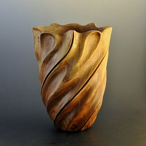 Walnut Vase